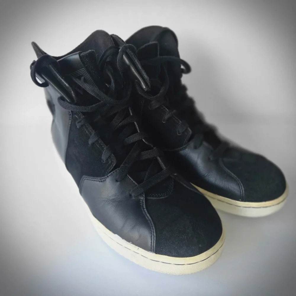 Jordan Westbrook 0.2 Black Leather Suede High Top Sneakers 854563-002 Mens